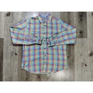 Envy Mens Medium Shirt Button Up Long Sleeve